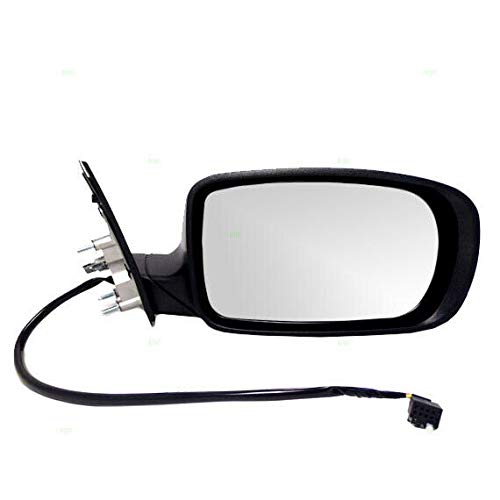 Replacement Power Side Mirror Glass & Housing for 2011-2014 Dodge Charger - Left/Right Passenger Side - Easy Installation for Car Safety & Parking Assistance