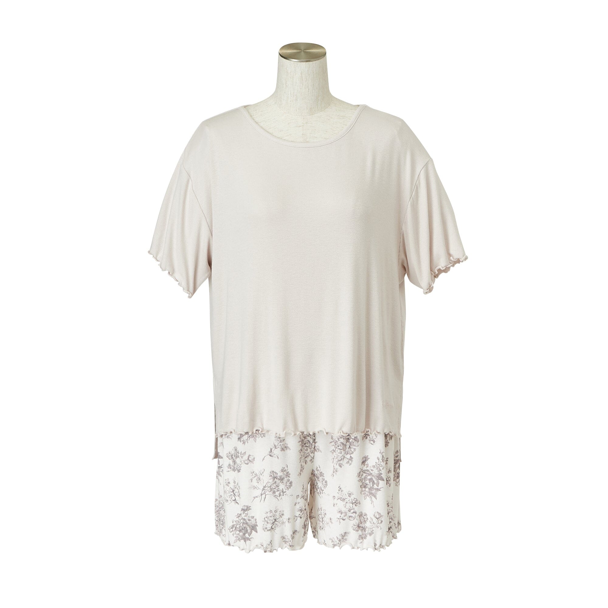 Ice Touch Print Pajamas for Women - Soft Classic Floral Sleepwear Set, Comfortable Nightwear for Lounge, Sleep & Relaxation at Home
