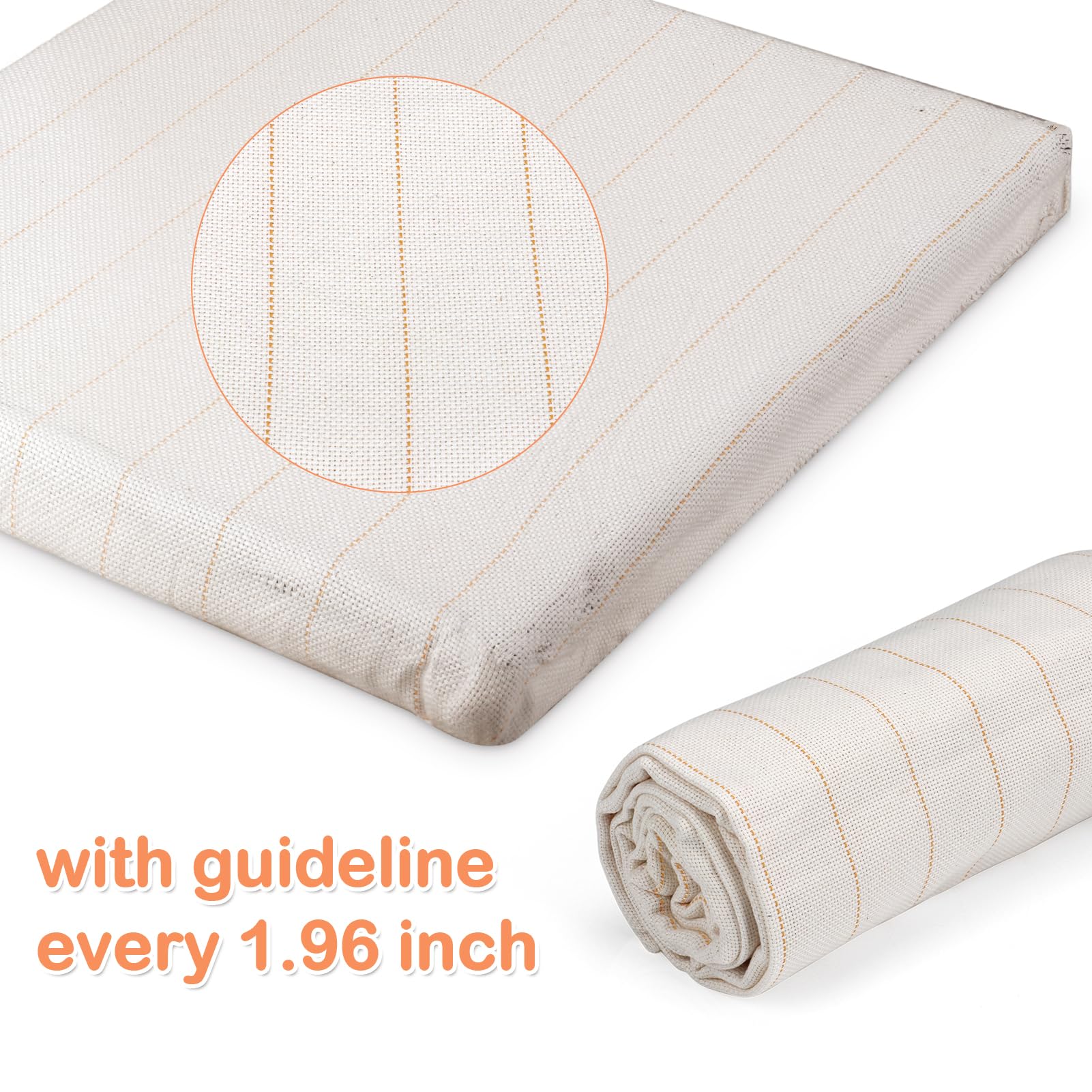 157''x78.5'' Primary Tufting Cloth Rug Backing Fabric for Rug Tufting Guns - 4M Width (4M*2M) - Perfect for DIY Rug Making, Home Decor, and Craft Projects