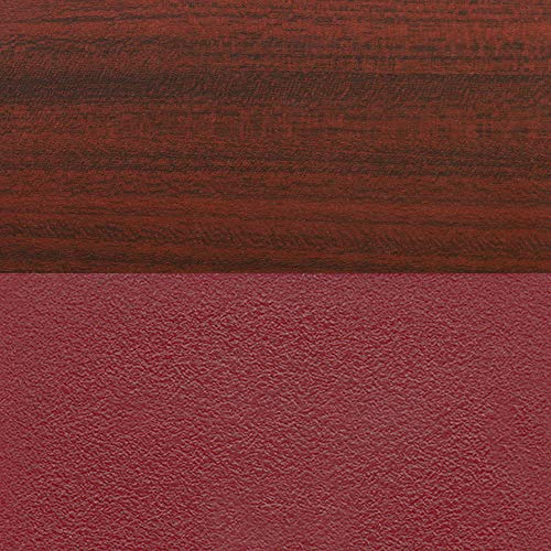 Mahogany Table, Burgundy Chairs