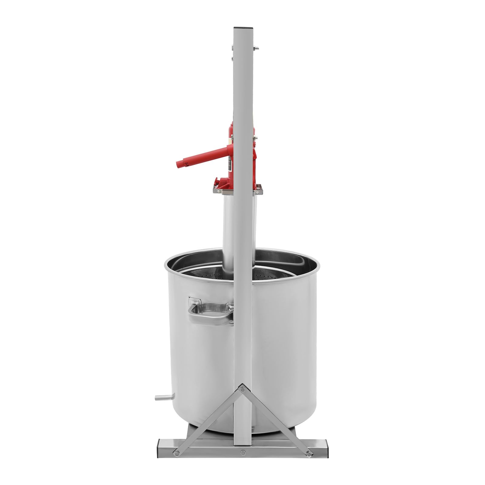 36L Hydraulic Fruit Wine Press for Apple, Carrot, Orange, Berry & Vegetables - Stainless Steel Juice Extractor for Homemade Wine, Cider, Cheese, Tinctures & Herbal Extracts - Perfect for Home Brewing, Farm Use & DIY Juice Making