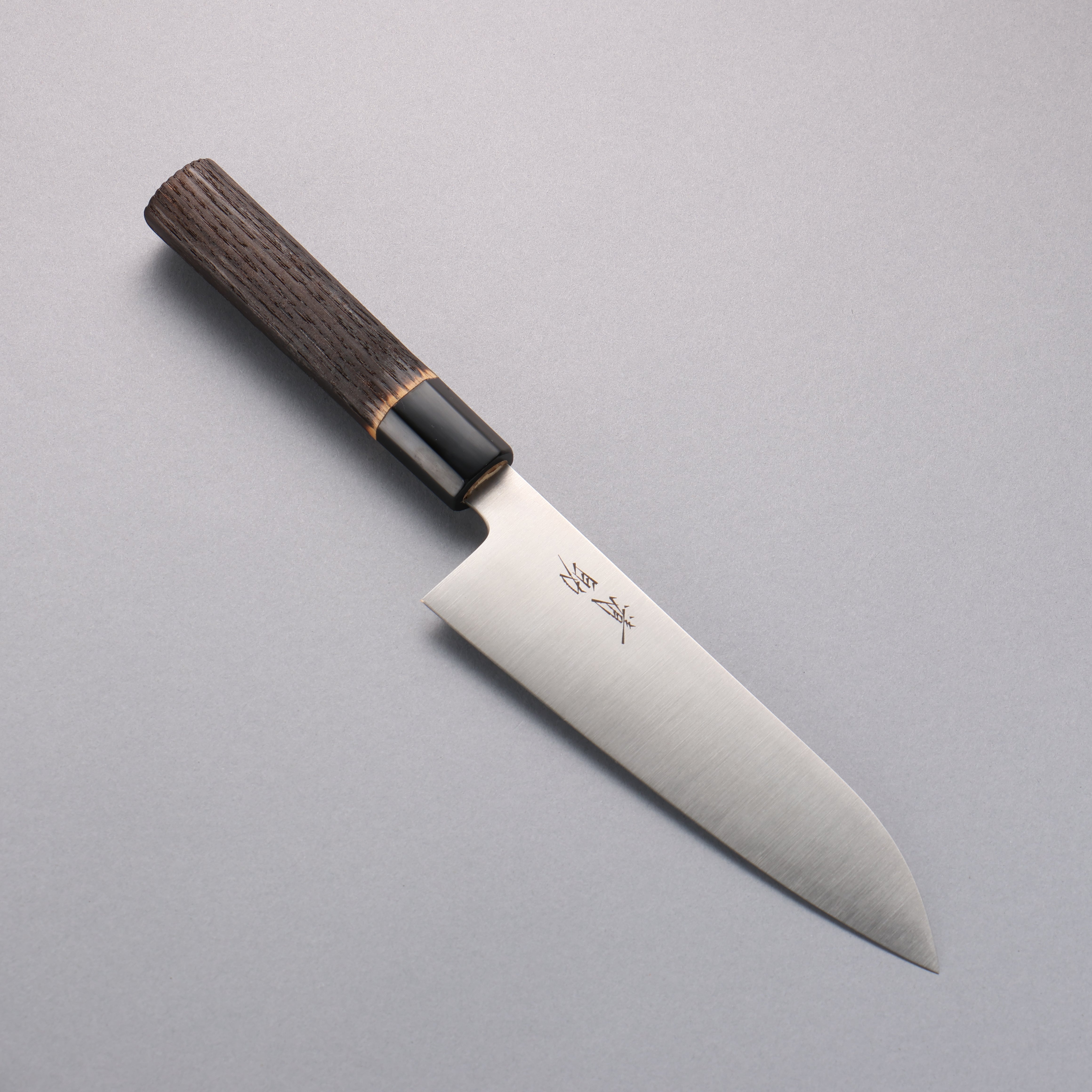 Premium Seisuke Swedish Steel Santoku Knife 180mm - Ergonomic Burned Chestnut Handle - Perfect for Slicing, Dicing & Chopping Vegetables, Meat & Fish - Ideal for Home Chefs & Professional Kitchens