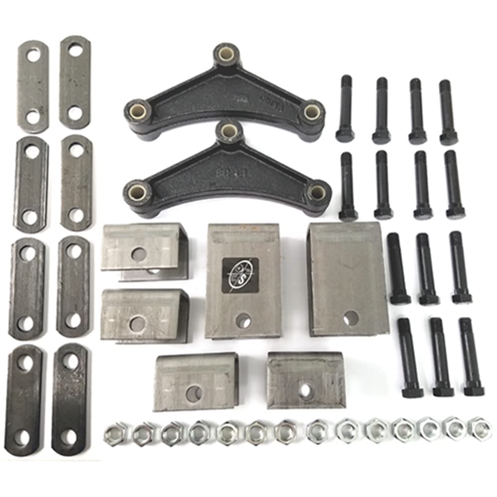SOUTHWEST WHEEL™ 4,400 lbs Capacity Tandem Trailer Axle Suspension Kit with Leaf Springs, Hanger & U-Bolt Kit - Heavy Duty Replacement for Boat Trailers, Utility Trailers & Cargo Trailers