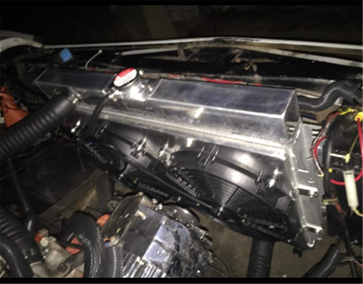 4 Row All Aluminum Radiator with Dual 12