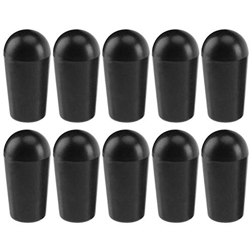 10pcs 4mm Plastic Guitar Toggle Switch Tips for LP Electric Guitar - 3 Colors (Black/White/Cream) - Replacement Parts for Guitar Repair & Customization - Perfect for DIY Guitar Upgrades & Maintenance
