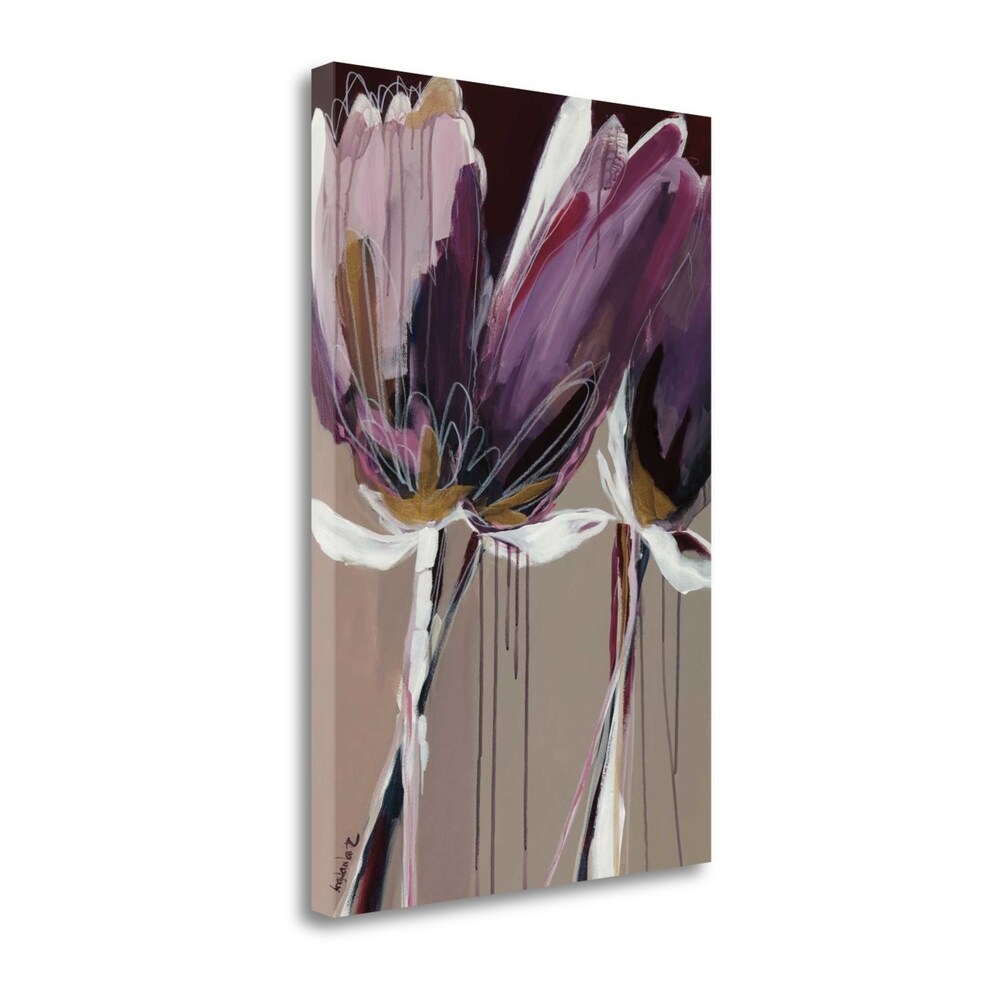 Aubergine Splendor II By Angela Maritz - Premium Giclee Art Print on Gallery Wrapped Canvas - Perfect for Living Room, Bedroom & Office Wall Decor