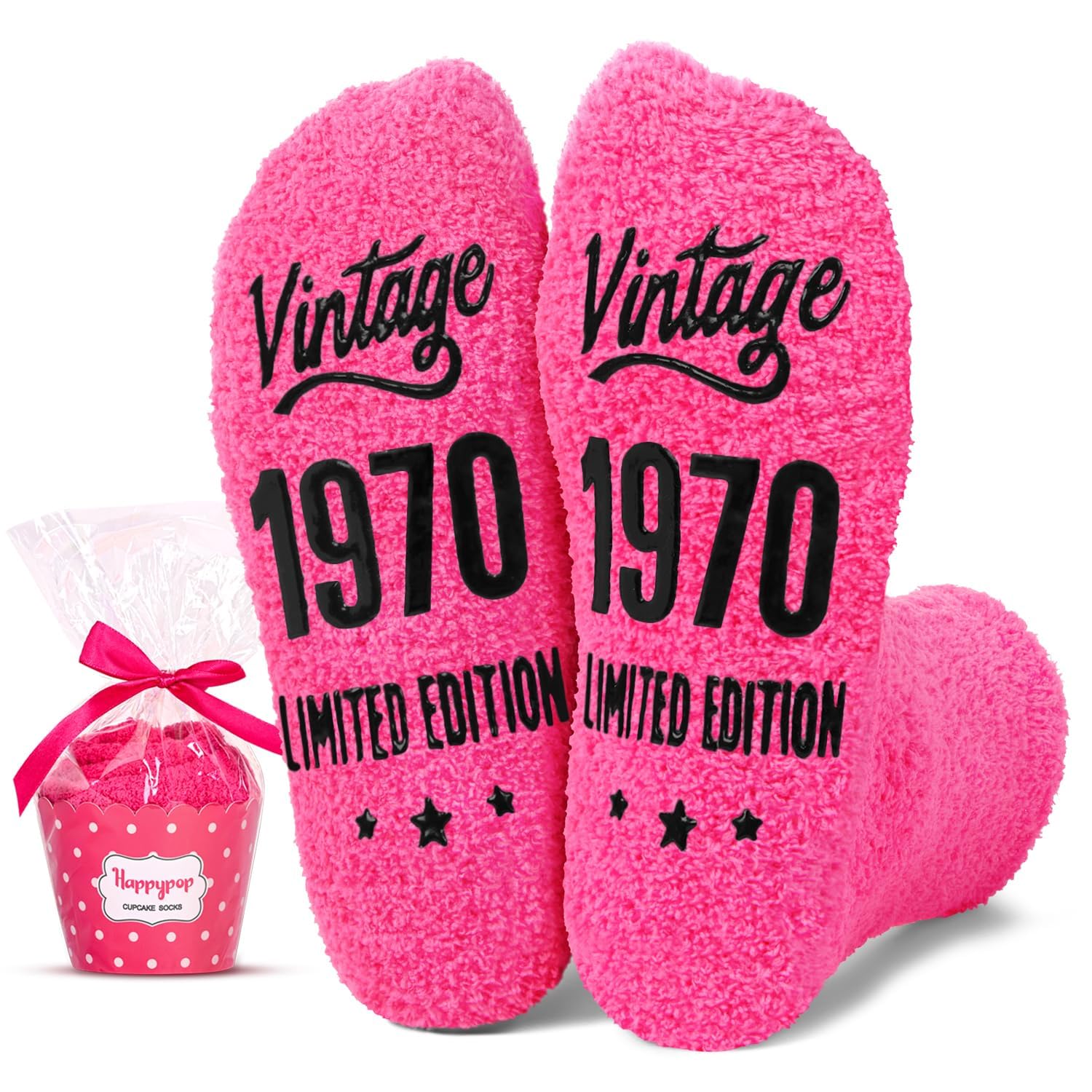 HappyPop 55th & 60th Birthday Gifts for Women - Funny Novelty Socks for Mom, Grandma & Senior Women (51-60 Years Old) - Perfect Retirement, Mother's Day & Special Occasion Gifts for Elderly Ladies