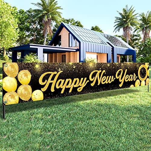 Black and Gold Yard Banner
