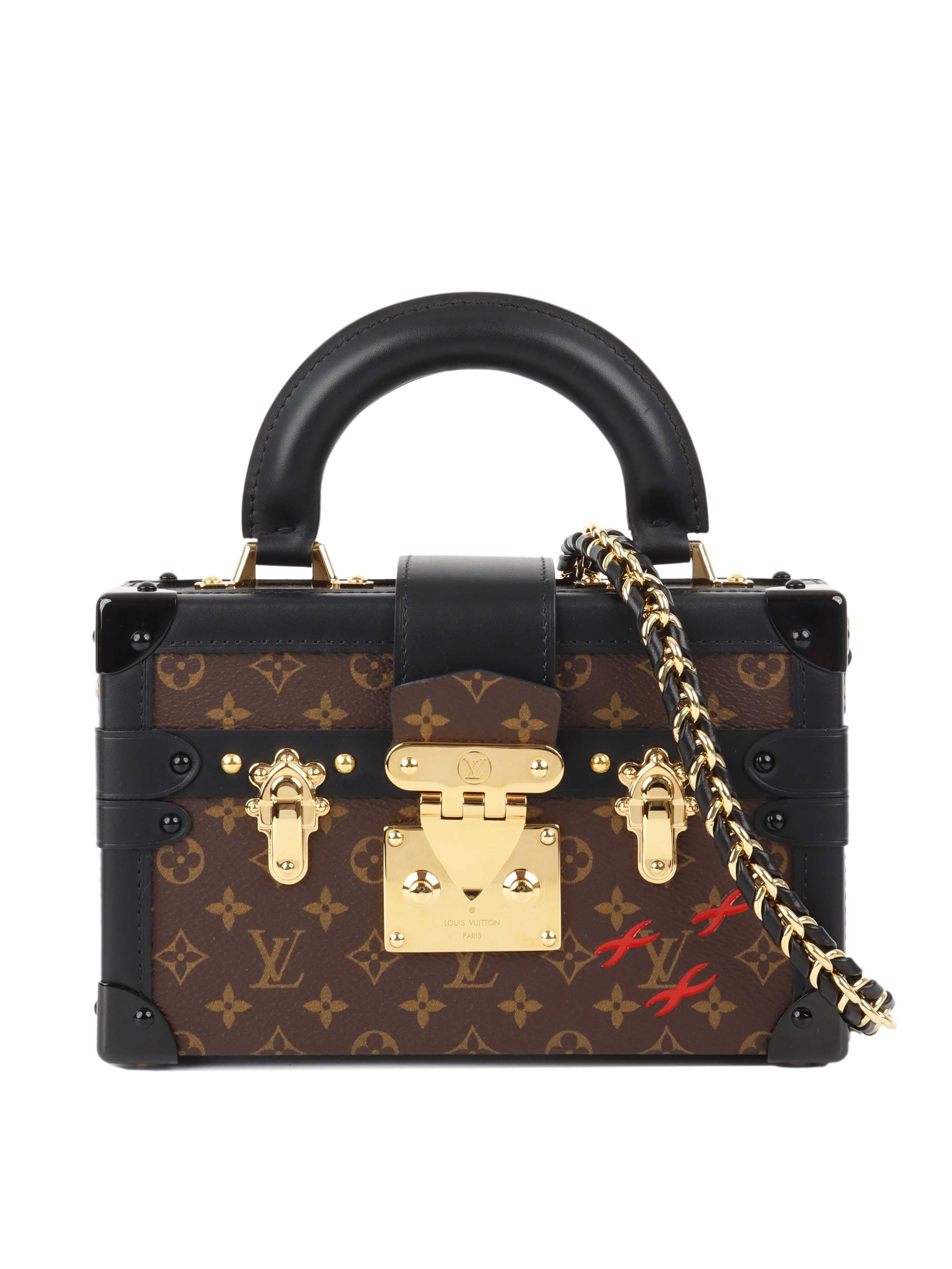 Louis Vuitton Petite Malle Crossbody Bag - Luxury Leather Handbag for Women | Perfect for Parties, Date Nights & Special Occasions
