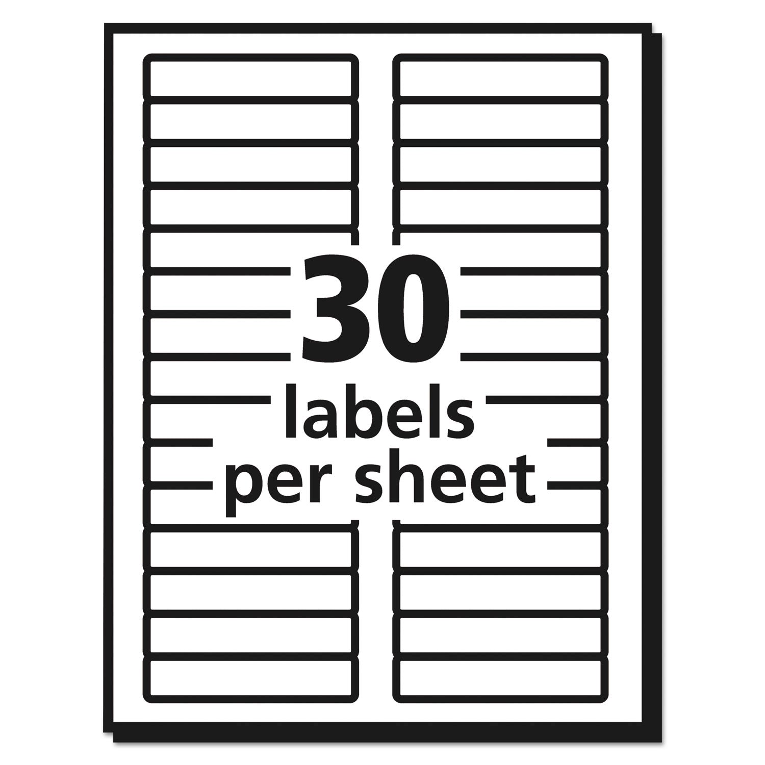 Avery® Eco-Friendly Permanent File Folder Labels, 0.66