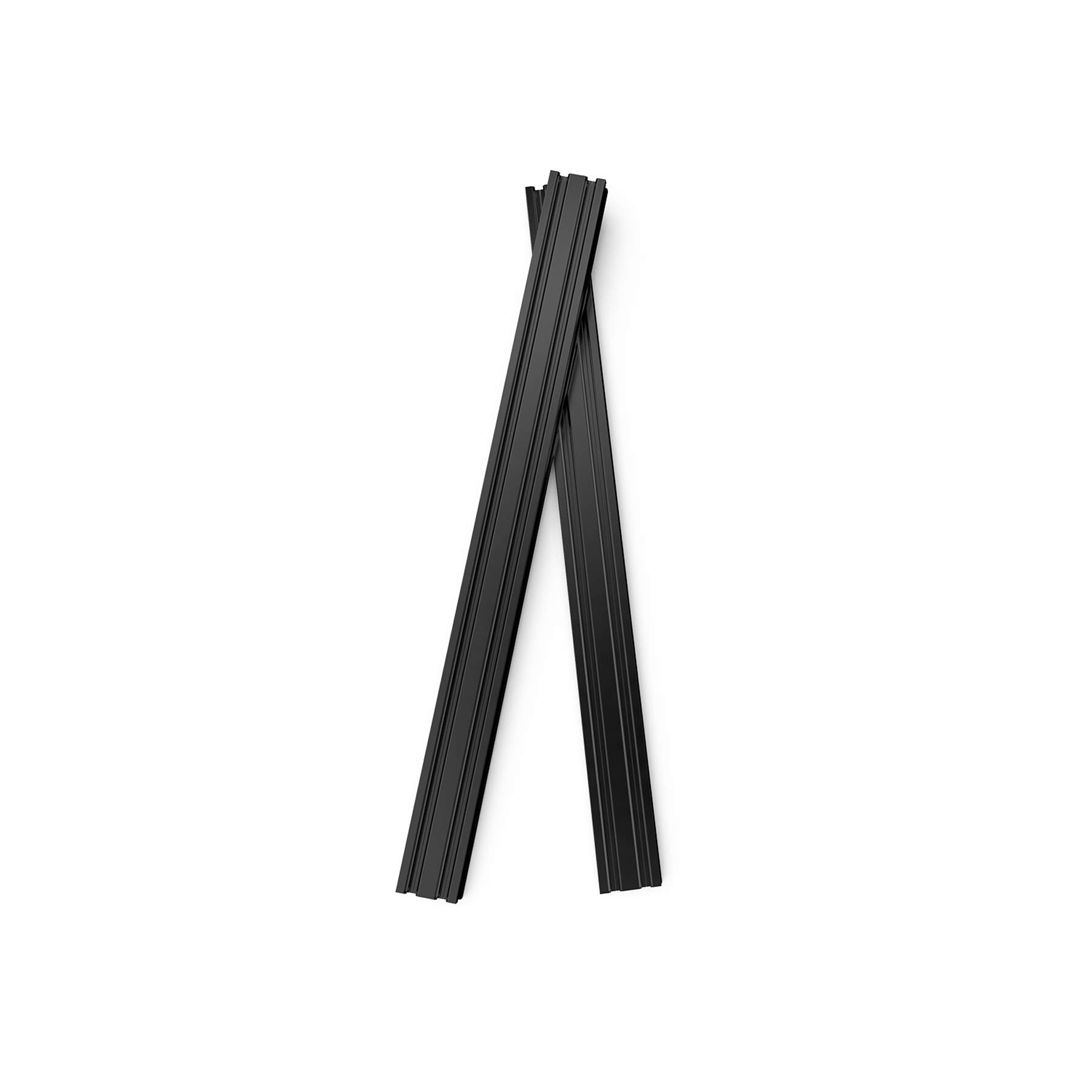 6PCS 2040 Aluminum Extrusion Profile V-Slot Linear Rail - European Standard Anodized Black for 3D Printer (1220mm) - Perfect for DIY CNC Machines, Laser Cutters & 3D Printing Projects