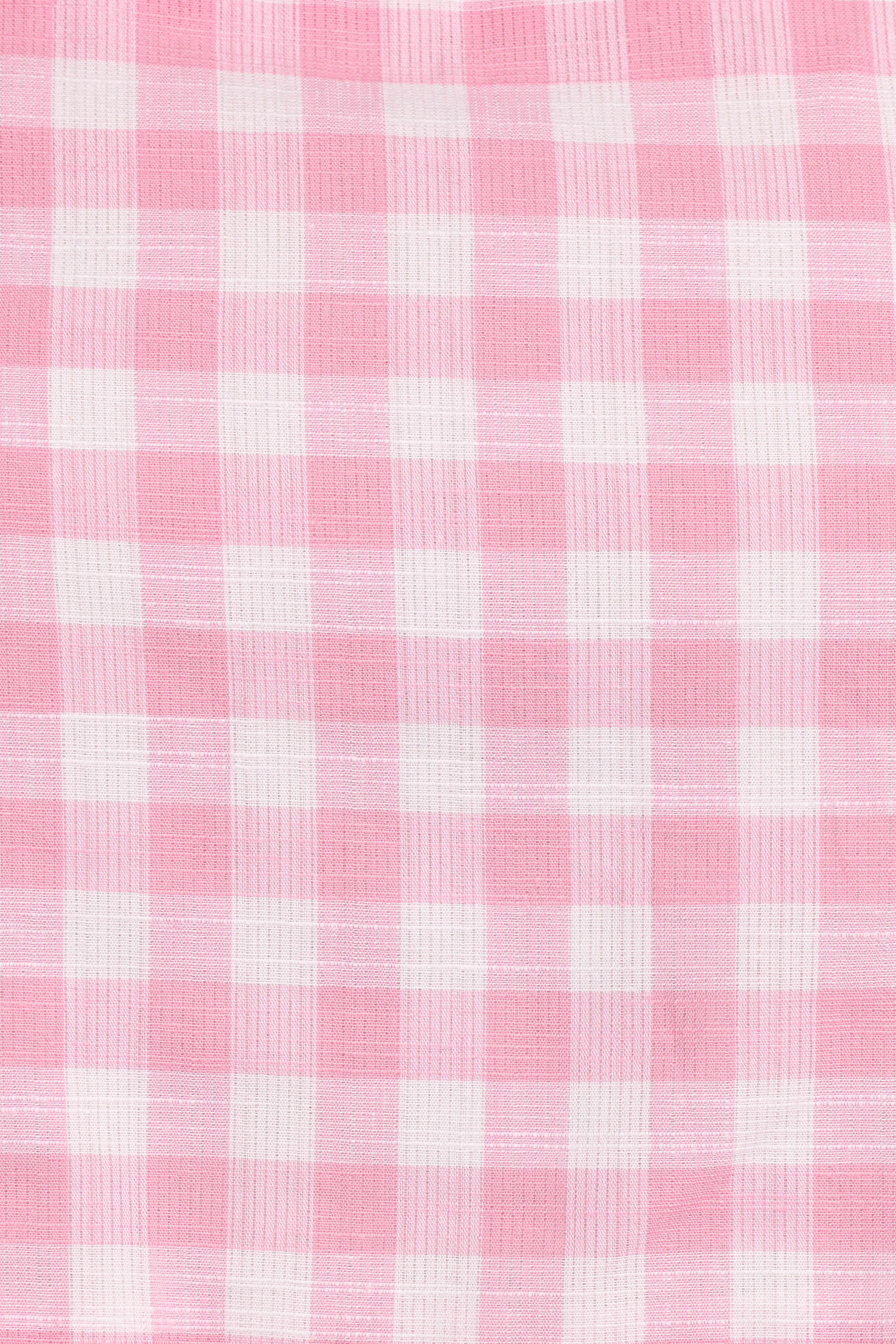 Devlin Women's Cotton Top - Soft Pink Gingham Print Blouse for Casual Wear & Summer Outfits | Perfect for Office, Date Night & Weekend Brunch