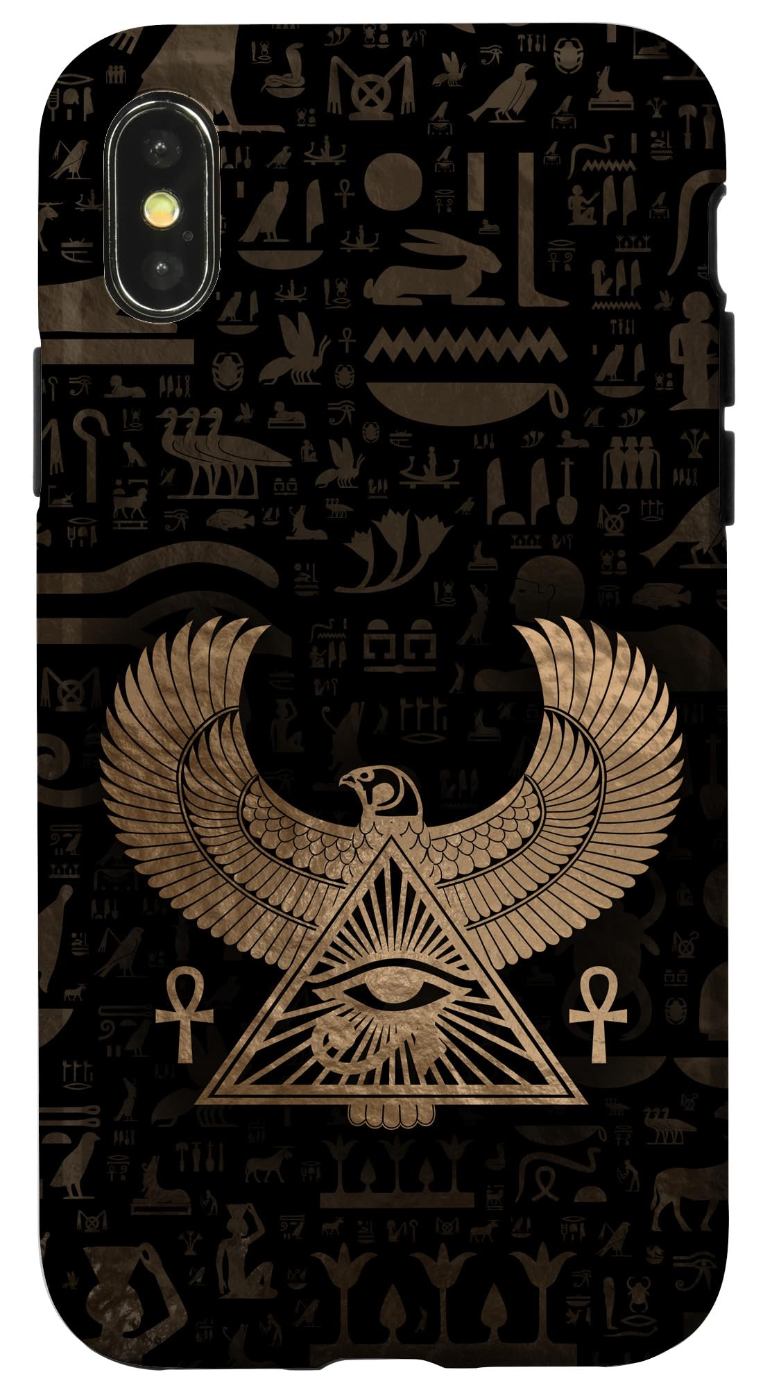 Egyptian Eye of Horus iPhone X/XS Phone Case - Protective Wadjet Design for iPhone X & XS - Perfect for Travel, Spiritual Protection & Unique Style