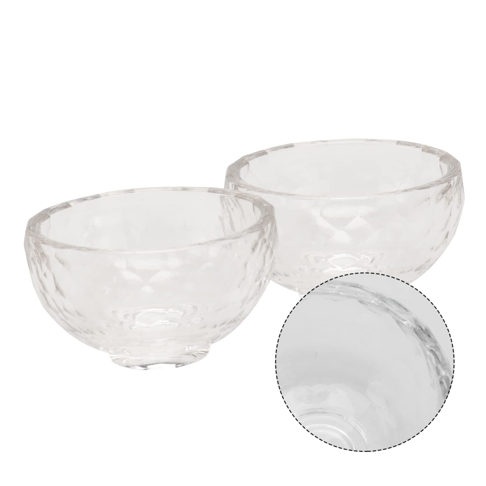 2 Pack Essential Oil Crystal Mixing Bowls for Beauty Tools - Facial Mask, Hair Care, DIY Skincare & Aromatherapy at Home or Salon