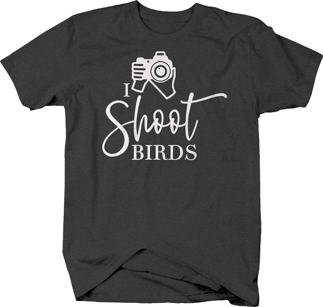 Funny Bird Photography Silhouette T-Shirt for Men - Nature & Wildlife Enthusiast Graphic Tee - Perfect for Bird Watching, Outdoor Adventures & Casual Wear
