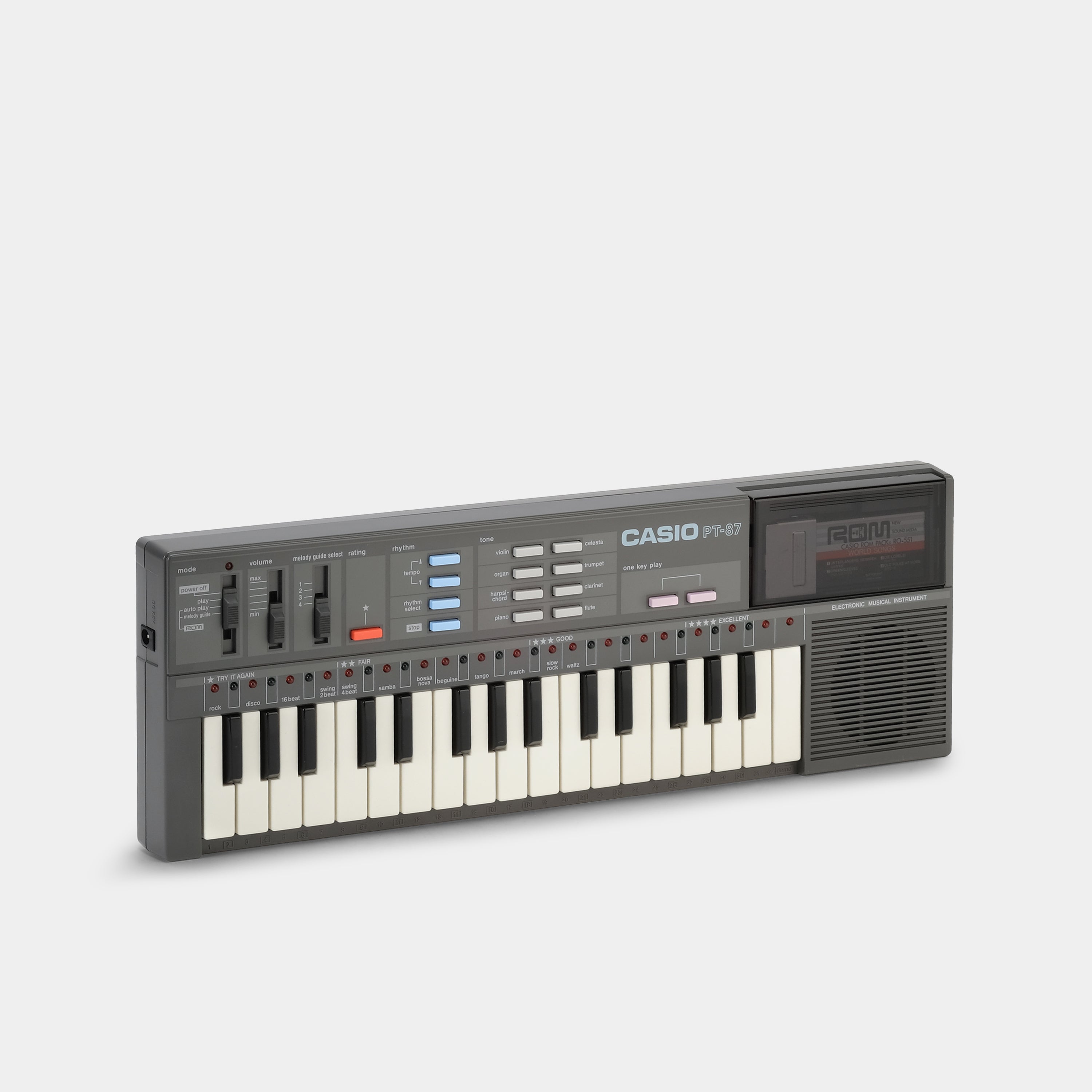 Casio PT-87 32-Key Mini Synthesizer Keyboard - Portable Electronic Piano for Beginners, Kids & Travel - Perfect for Home Practice, Music Lessons & On-the-Go Creativity