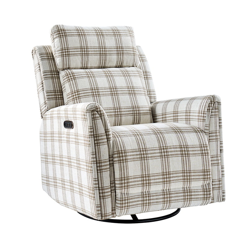 Alois Swivel Rocker Recliner Chair with Adjustable Headrest - Comfortable Living Room Furniture for Relaxing, Reading & Watching TV