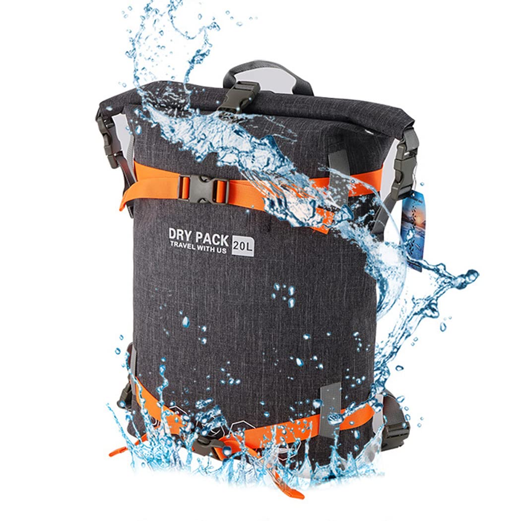 LANGWEI Waterproof Dry Bag Backpack - Floating Roll-Top Duffel for Kayaking, Swimming, Rafting & Beach Activities | Ideal for Water Sports, Camping & Outdoor Adventures