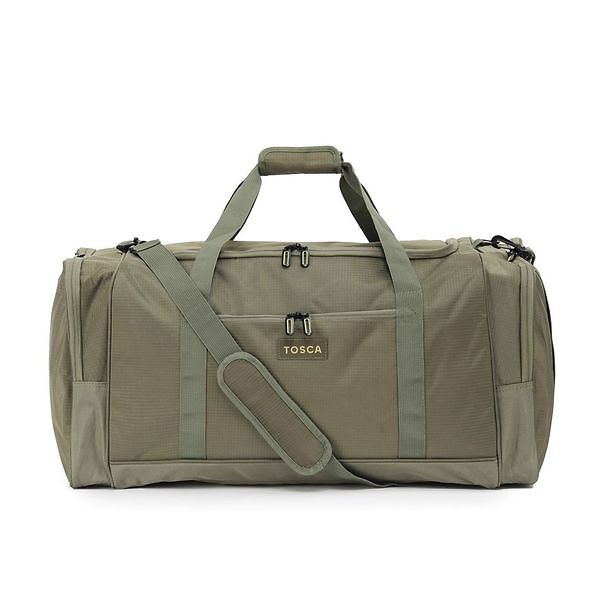 Tosca TCA798S B 53cm Sports Duffle Bag - Khaki/Sand - Perfect for Gym, Travel & Sports Gear Storage