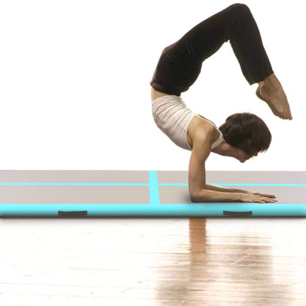 Inflatable Air Track Mat for Gymnastics, Tumbling & Training - Heavy Duty PVC with Electric Pump - Perfect for Home Gym, Cheerleading & Parkour Practice