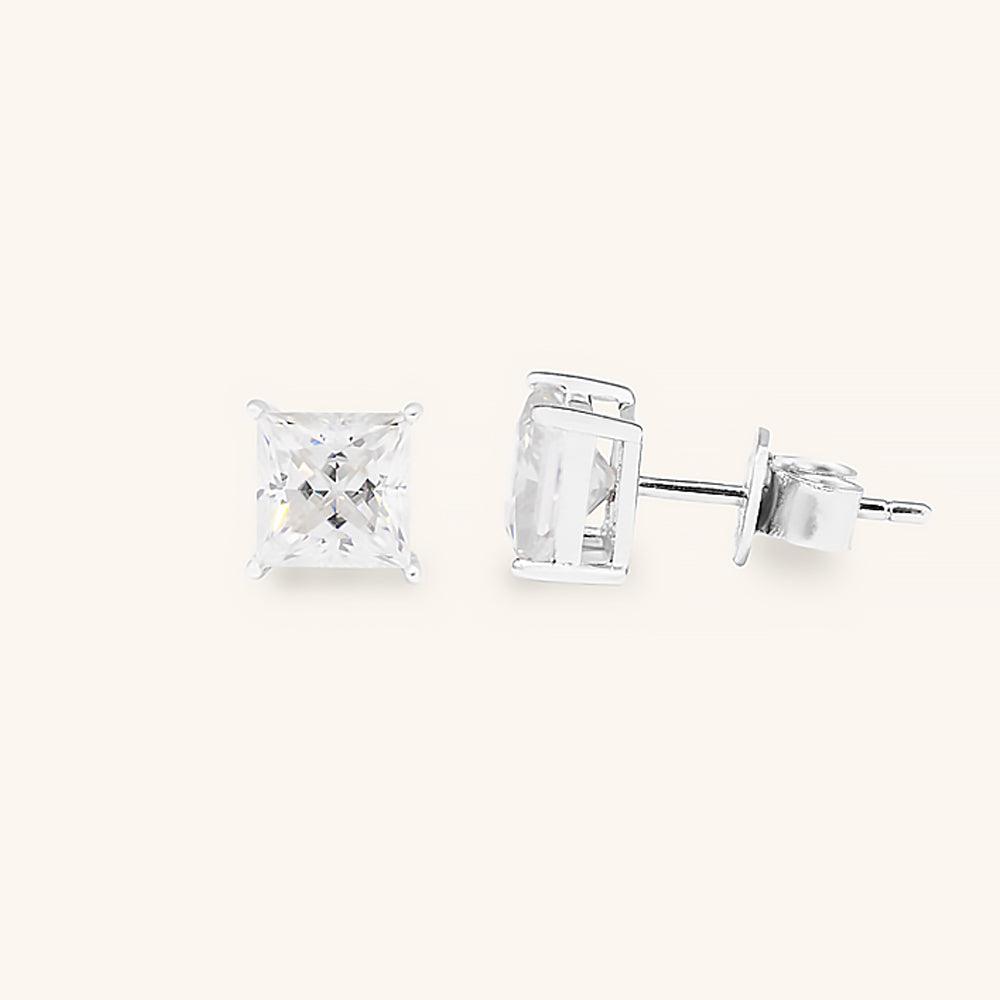 Classic Princess Premium Moissanite Stud Earrings for Women - 1ct Round Cut Hypoallergenic Earrings for Everyday Wear, Gift & Special Occasions