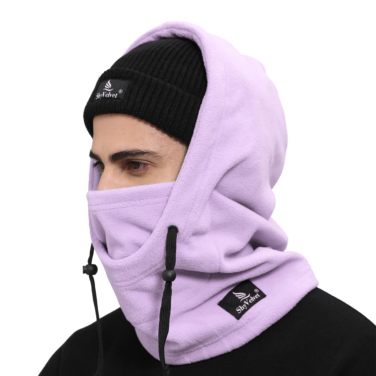 Shy Velvet Cold Weather Fleece Balaclava Ski Mask - Windproof Winter Face Cover for Men & Women - Perfect for Skiing, Snowboarding, Motorcycling & Outdoor Activities