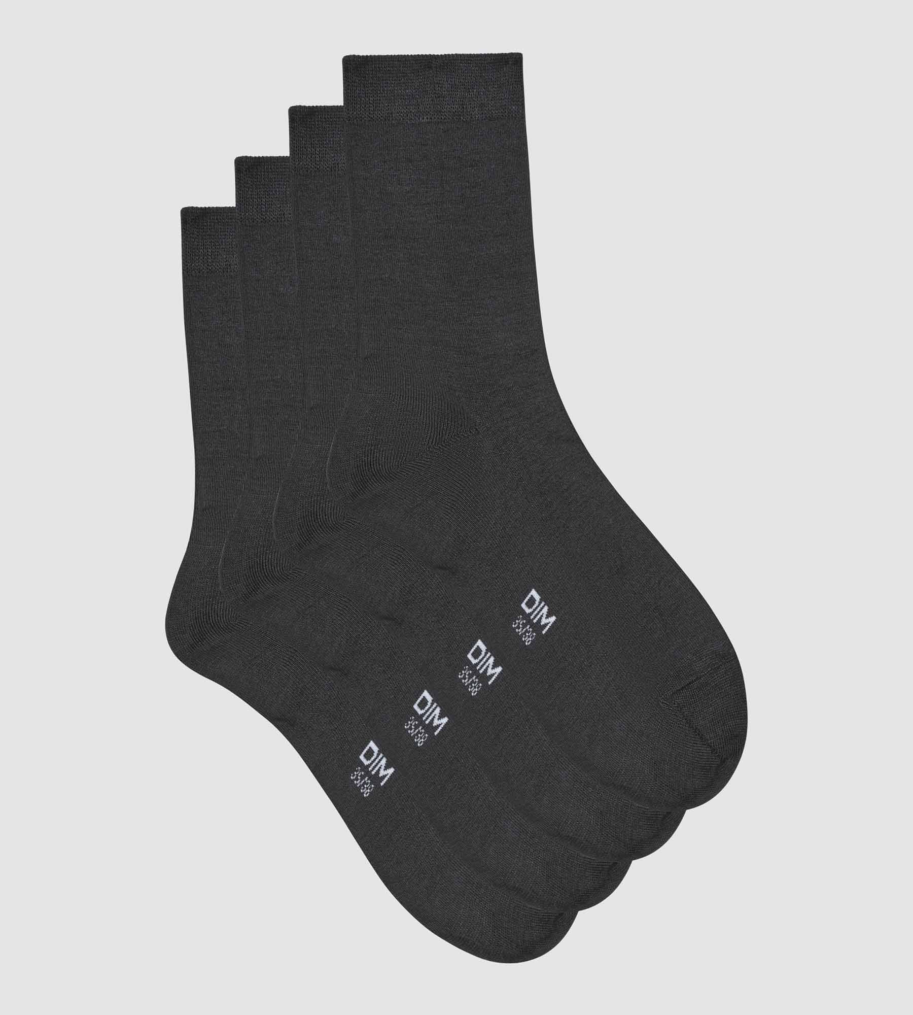 2 Pairs Women's Bamboo Viscose Socks - Anthracite Dim - Soft & Breathable for Everyday Comfort, Yoga, and Relaxation