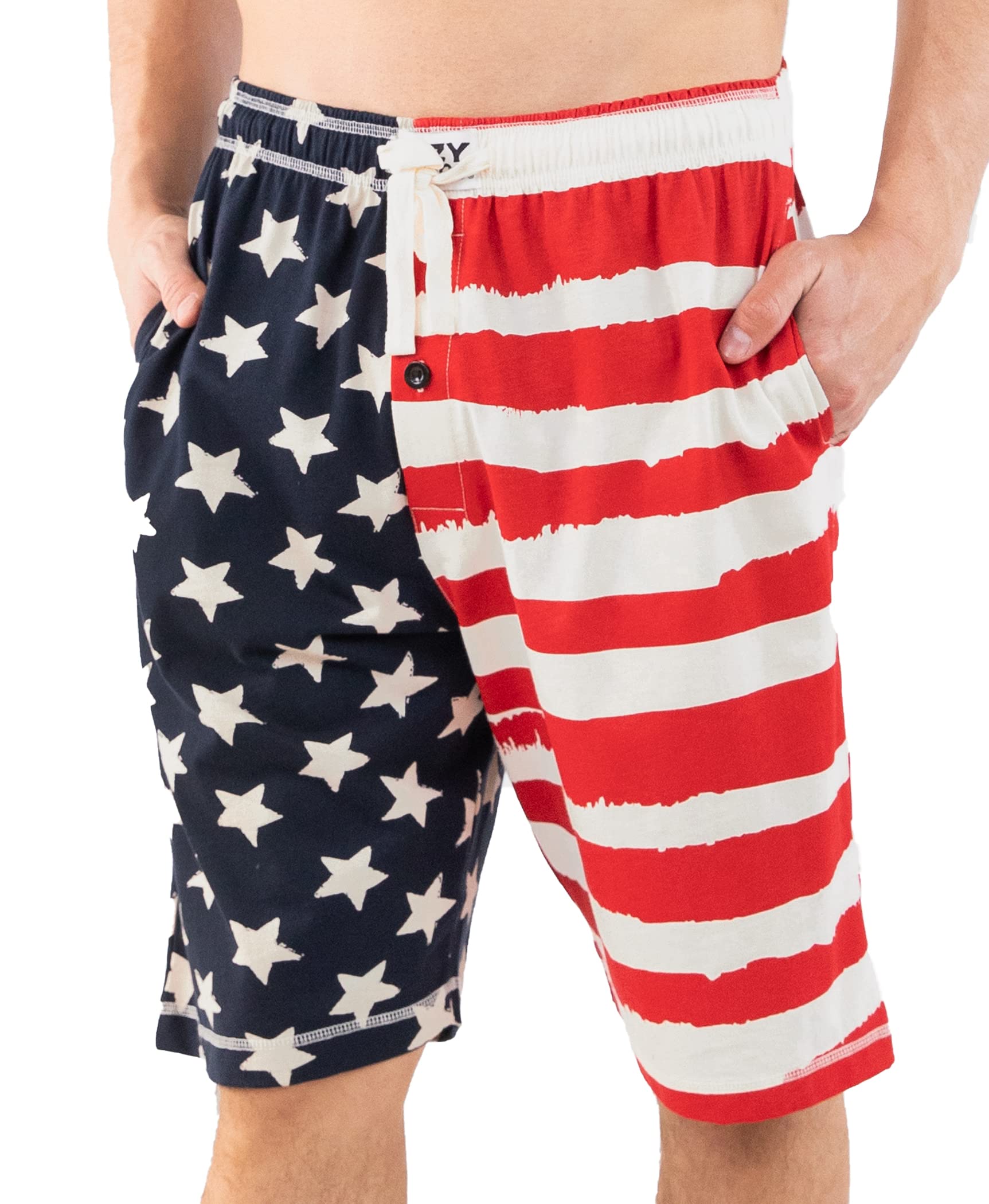 Lazy One Men's Pajama Shorts - Soft Cotton Sleepwear & Lounge Pants for Comfortable Nightwear, Home Relaxation & Summer Sleep