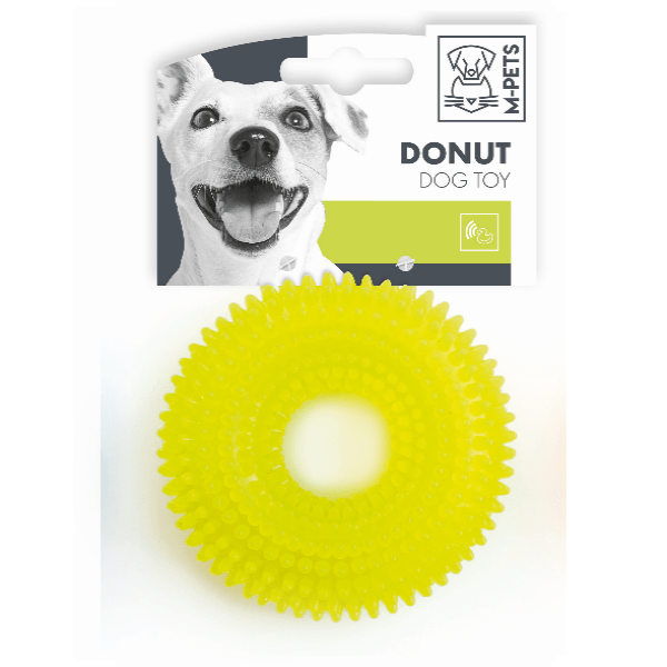 Durable Donut Dog Chew Toy for Aggressive Chewers - Interactive Pet Playtime & Dental Health - Perfect for Small, Medium & Large Dogs