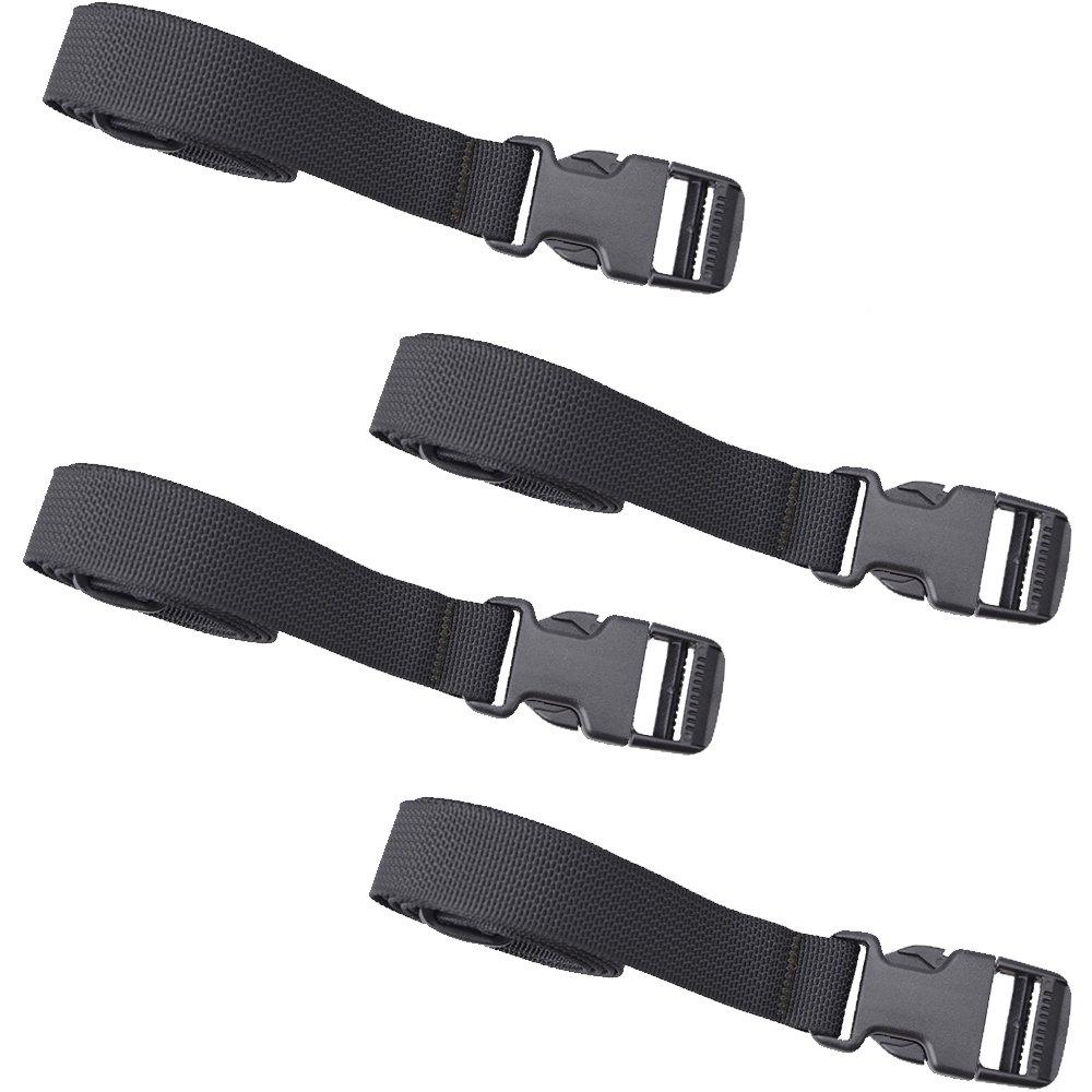 XTACER 1 Inch MOLLE Backpack Straps - Heavy Duty Luggage & Sleeping Bag Straps with Buckle (Black, Pack of 98) - Perfect for Tactical Gear, Outdoor Camping & Travel Accessories