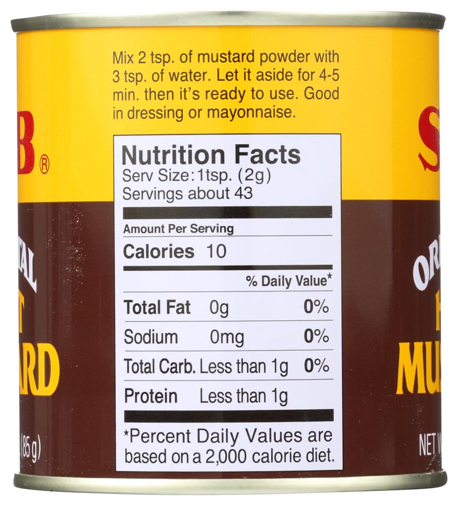 S&B Mustard Powder, 3 oz (Pack of 12) | Premium Japanese Mustard for Cooking, Baking & BBQ | Ideal for Sauces, Marinades & Salad Dressings
