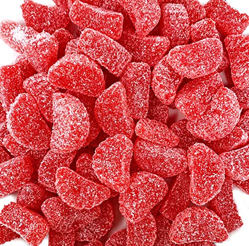 SweetGourmet Cherry Fruit Slices - Bulk Jelly Candy 1 Pound | Soft & Chewy Cherry Flavored Candy for Baking, Snacking & Party Favors