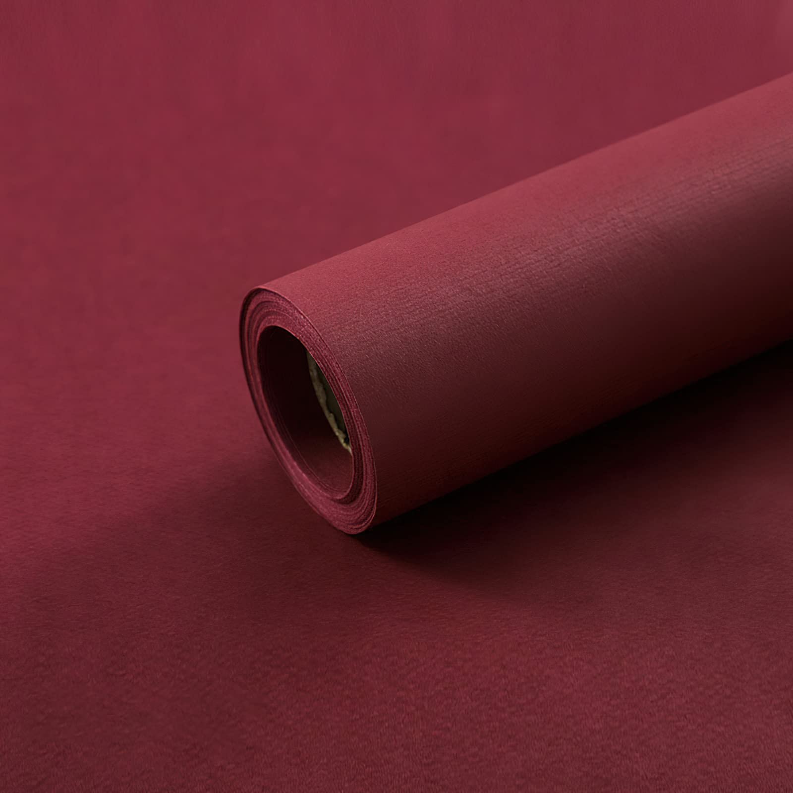 Premium Korean Solid Color Kraft Paper Roll - Eco-Friendly Flower & Gift Wrapping Paper for Bouquets, Crafts, and DIY Projects - Vibrant Red
