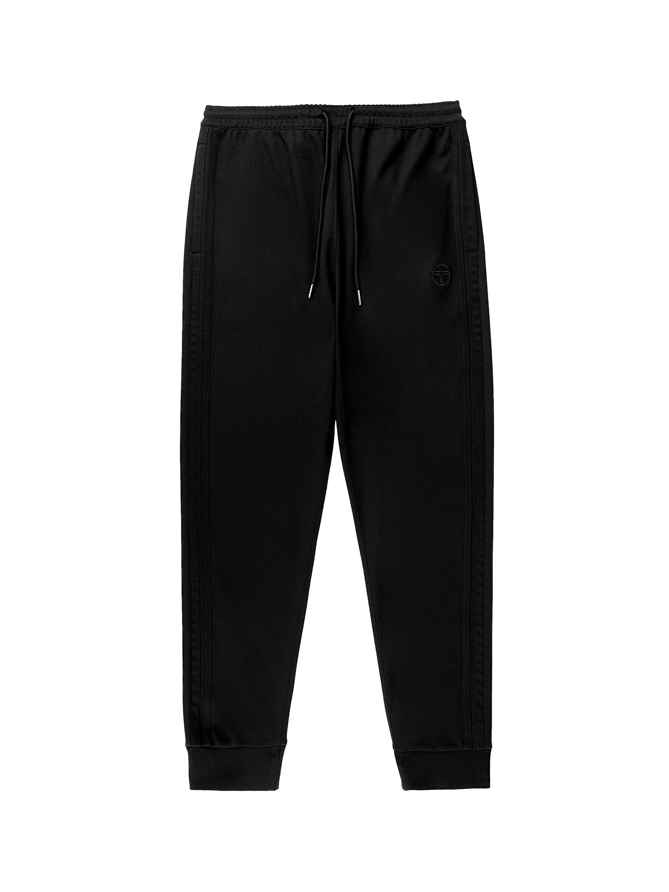 Damarindo Track Pants for Men - Comfortable Black Athletic Joggers with Elastic Waistband - Perfect for Running, Gym Workouts, and Casual Wear