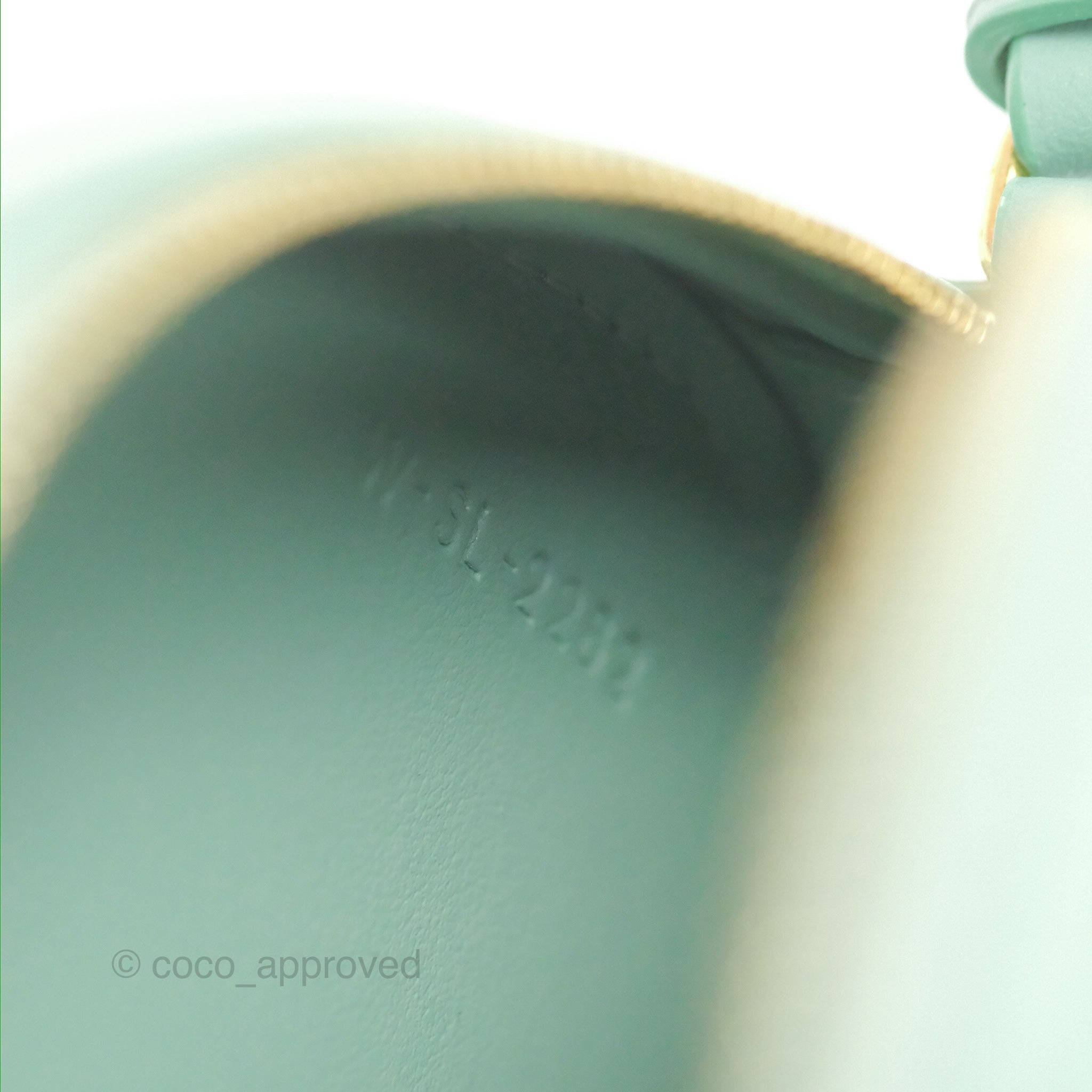 Celine Oval Bag Triomphe in Ice Mint Calfskin Leather - Luxury Crossbody Purse for Women, Perfect for Date Night & Evening Events