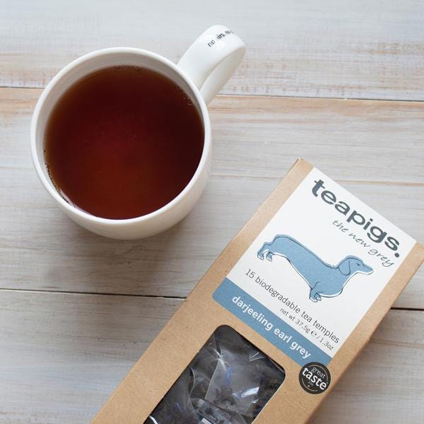 Teapigs Darjeeling Earl Grey Black Tea - Premium Loose Leaf Tea for Afternoon Tea & Relaxation