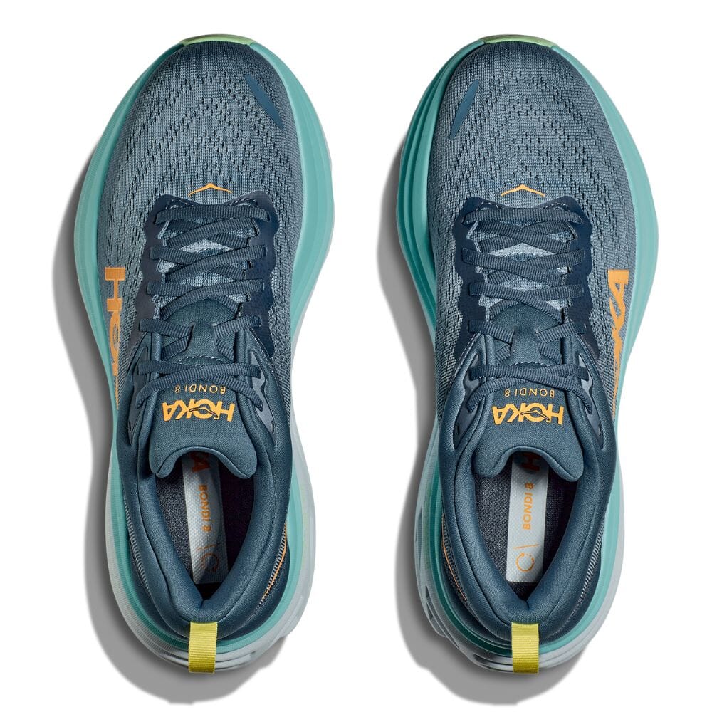 Hoka Men's Bondi 8 Running Shoes - Lightweight Cushioned Sneakers for Marathon, Jogging & Walking - Breathable Mesh Upper with Maximum Support & Comfort