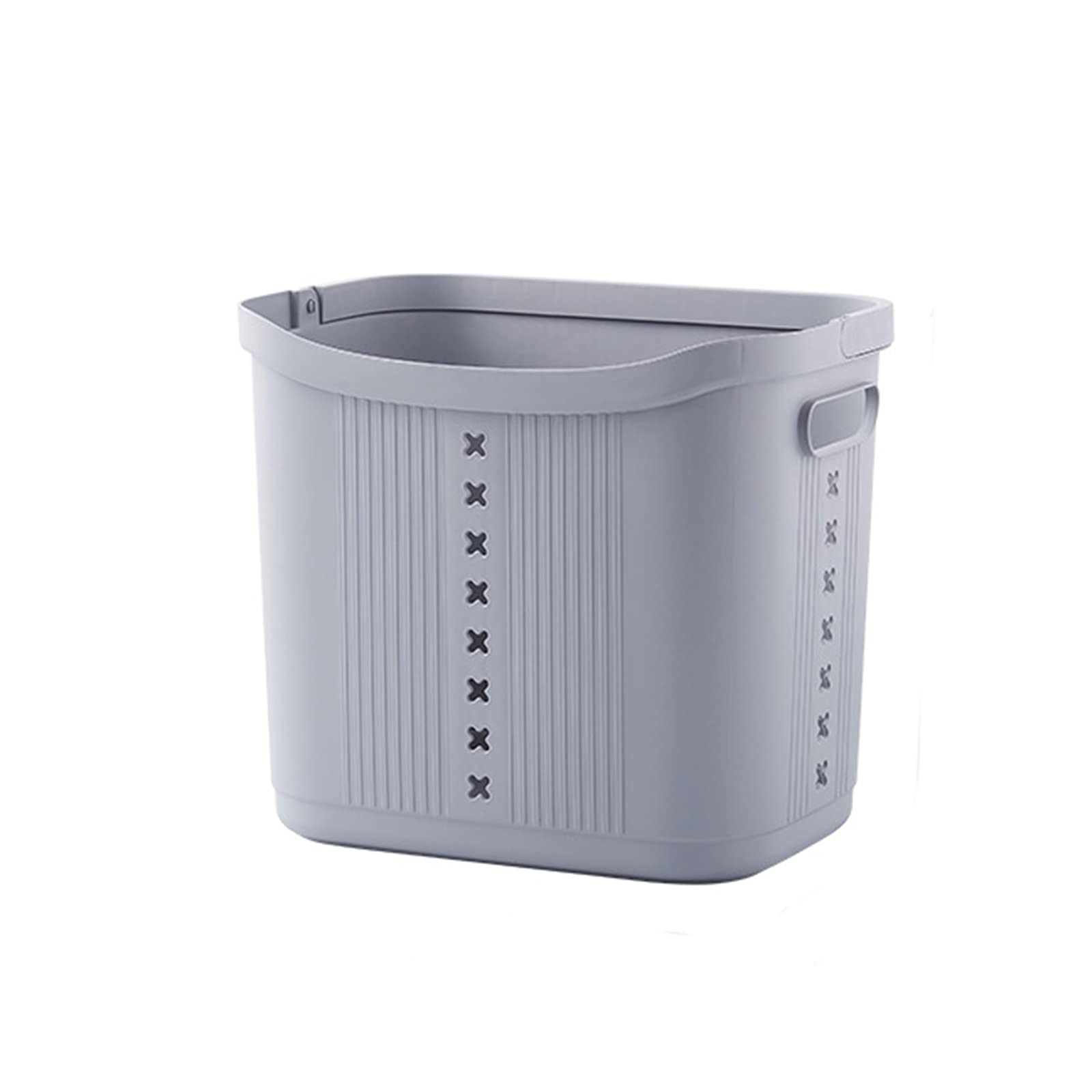SANJIANG Foldable Laundry Hamper Basket with Cutout Handles - Large Capacity Clothes Storage Bin for Dirty Laundry - Perfect for Bedroom, Bathroom, Closet & Laundry Room Organization
