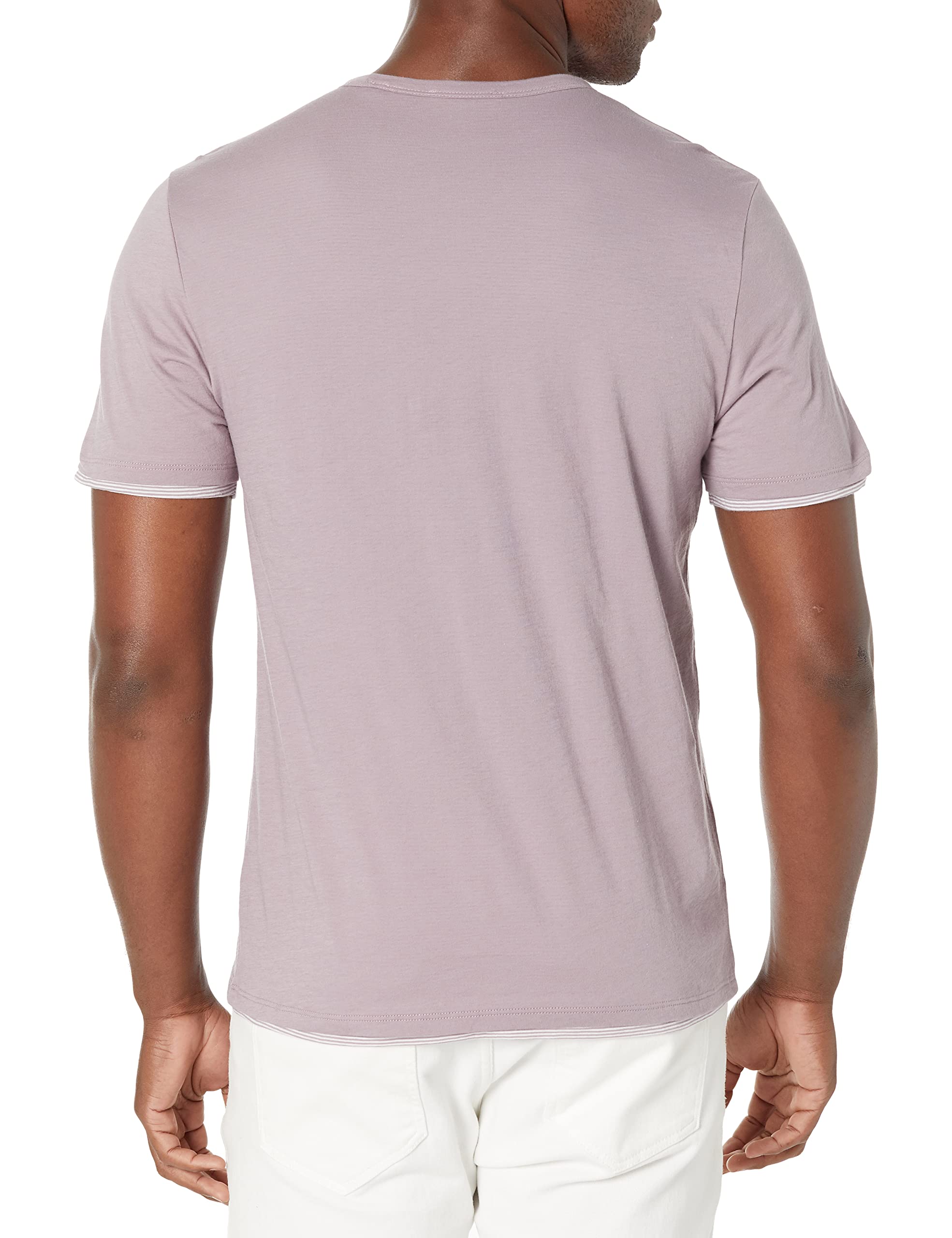 Vince Men's Double Layer Stripe Short Sleeve T-Shirt | Casual Summer Tee for Everyday Wear & Street Style Outfits