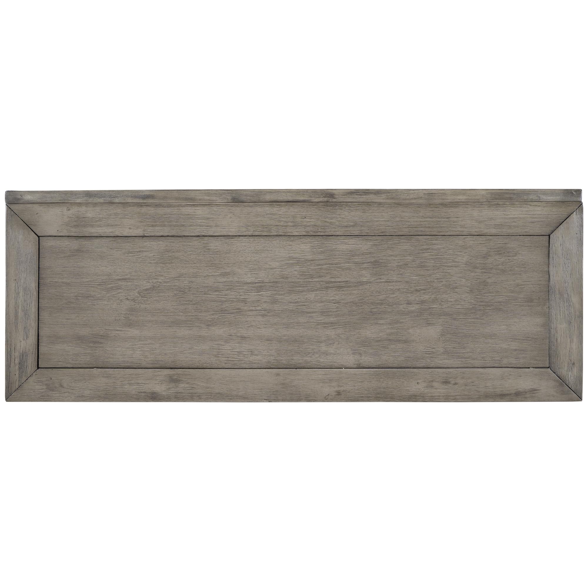 Wooden Console Sofa Table with 2 Shelves - Entryway Storage Cabinet, Living Room Sideboard & Kitchen Buffet Cabinet in Antique Grey - Perfect for Hallway Organization, TV Stand, or Dining Room Storage