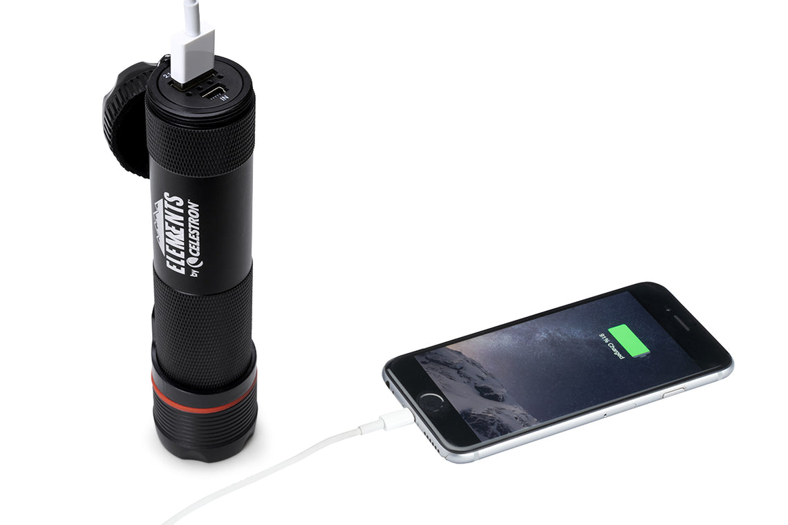 Celestron Elements ThermoTorch 3 Astro Red LED Flashlight - Perfect for Astronomy, Camping & Outdoor Adventures
