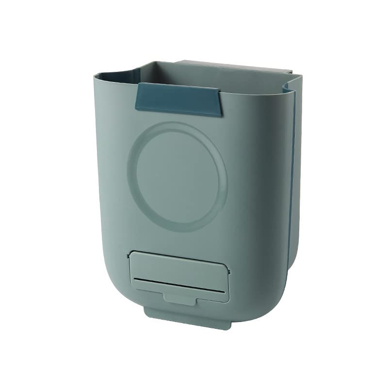 TOMYEUS 10L/13L Foldable Hanging Trash Can - Space Saving Wall Mounted Waste Bin for Bathroom, Kitchen, Toilet & Cabinet Door - Perfect for Small Spaces & RVs (13L Capacity)