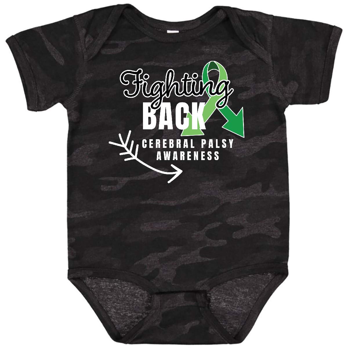 Inktastic Fighting Back Cerebral Palsy Awareness Baby Bodysuit - Soft Cotton Infant Onesie for CP Awareness & Support - Perfect for Fundraisers, Awareness Events & Daily Wear