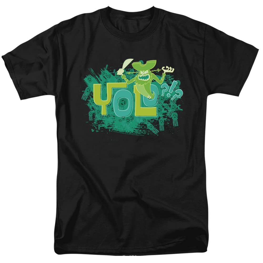 LOGOVISION Spongebob Yolo?!? Unisex Adult Graphic T-Shirt - Funny Cartoon Tee for Men & Women, Casual Wear & Gift Idea