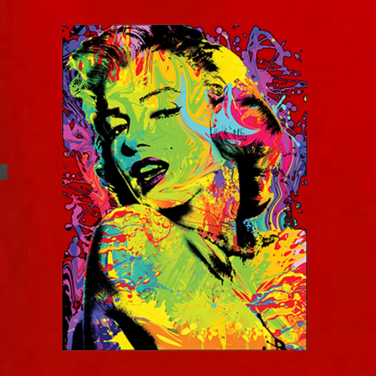 Wild Bobby Marilyn Pop Culture Graphic T-Shirt for Men & Women - Vintage Retro Style Cotton Tee - Perfect for Casual Wear, Parties & Pop Art Lovers