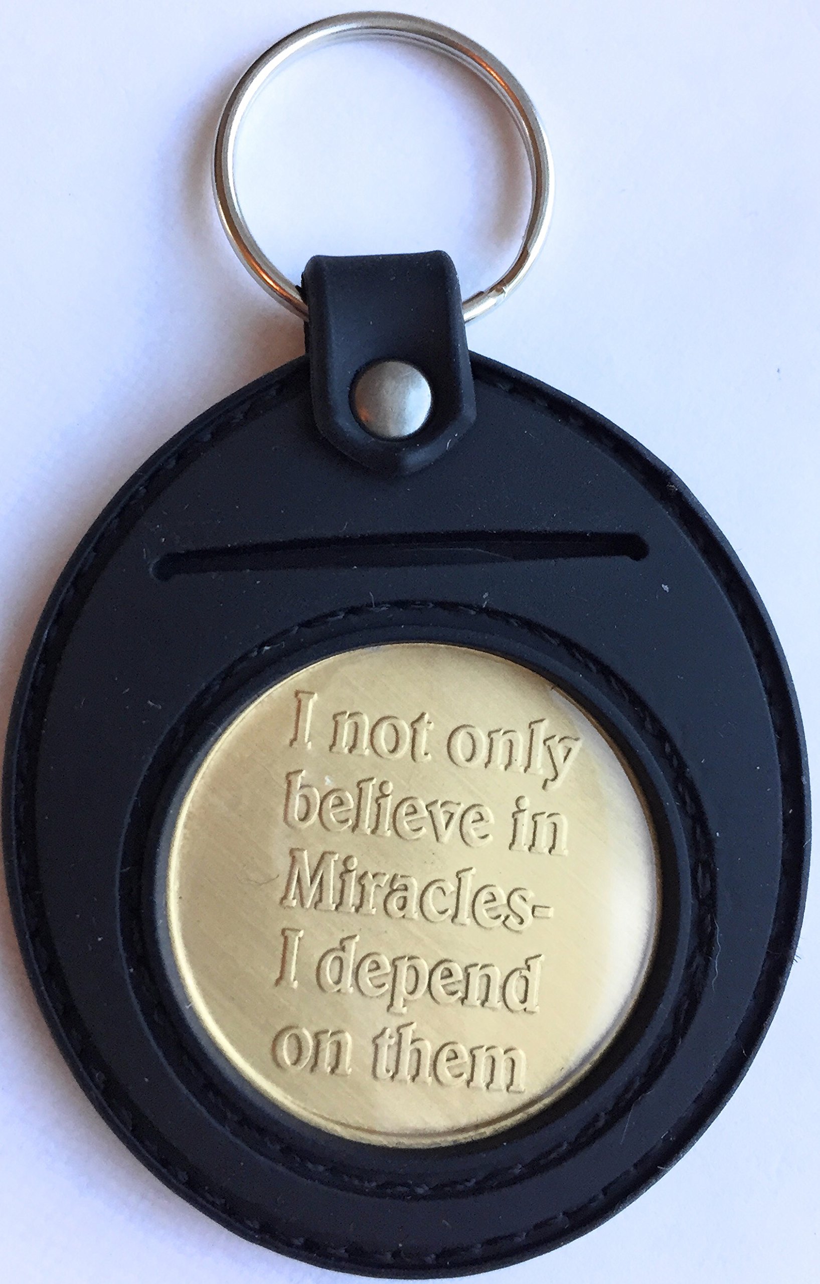 Universal AA Medallion or Coin Holder Keychain - Soft Silicone Key Ring for Recovery Chips, Tokens & Collectibles (Black) - Perfect for 12-Step Programs, Sobriety Gifts & Everyday Carry