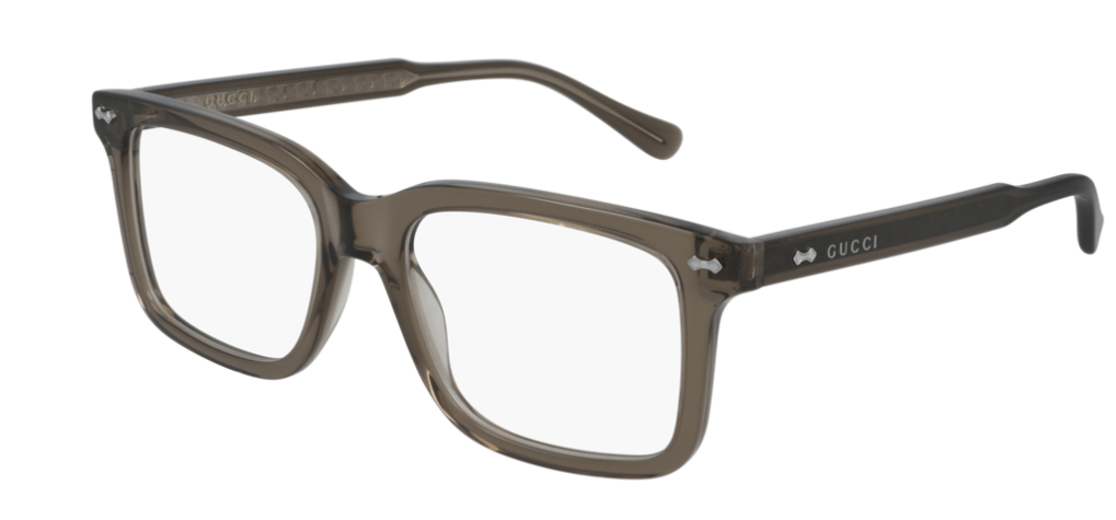 Gucci GG 0914O 002 Brown Rectangle Men's Eyeglasses - Premium Designer Sunglasses for Men, UV Protection, Fashionable Eyewear for Driving, Outdoor Activities & Everyday Wear