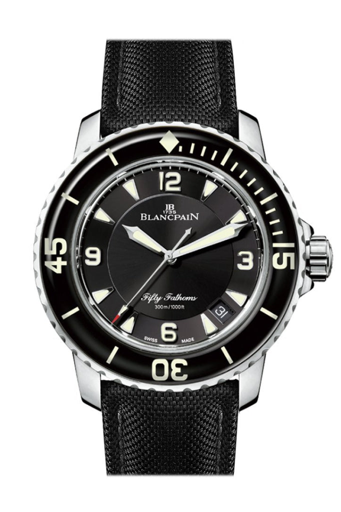 Blancpain Fifty Fathoms 5015-1130-52B Automatic Men's Luxury Dive Watch with Black Dial - Perfect for Professional Diving, Water Sports & Formal Occasions