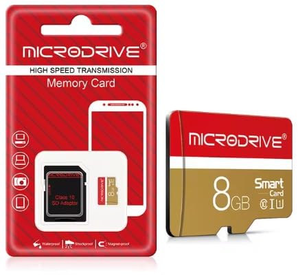 8GB Class 10 Micro SD Card - High Speed Memory Card for Cameras, Smartphones, Tablets | Expand Storage for Photos, Videos, Apps & Games | Perfect for Travel, Work & Everyday Use