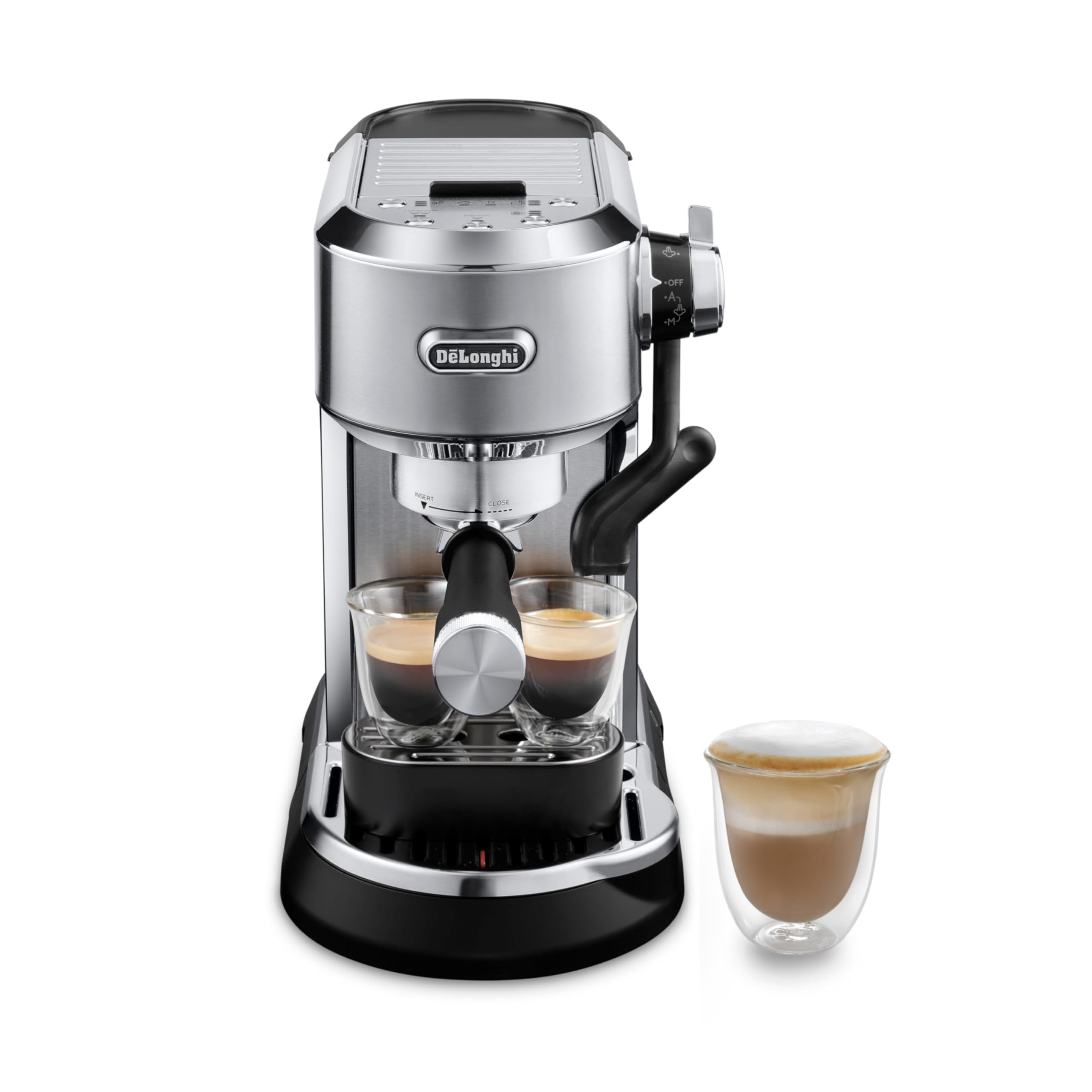 De'Longhi Dedica Maestro Plus Automatic Espresso Machine with Steam Wand - Stainless Steel EC950M for Latte, Cappuccino & Coffee | Perfect for Home Baristas & Coffee Lovers
